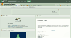 Desktop Screenshot of joyjoyfultherabbit.deviantart.com