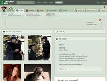 Tablet Screenshot of cx2c.deviantart.com