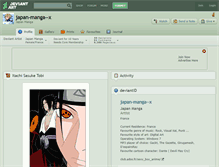 Tablet Screenshot of japan-manga--x.deviantart.com