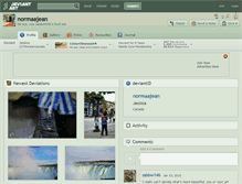 Tablet Screenshot of normaajean.deviantart.com