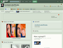 Tablet Screenshot of ameliaatwaterrhodes.deviantart.com