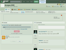 Tablet Screenshot of dovepaw3000.deviantart.com