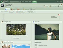 Tablet Screenshot of dedushka91.deviantart.com