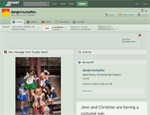 Tablet Screenshot of dangerousladies.deviantart.com