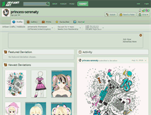 Tablet Screenshot of princess-serenaty.deviantart.com