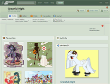 Tablet Screenshot of graceful-night.deviantart.com