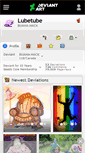 Mobile Screenshot of lubetube.deviantart.com