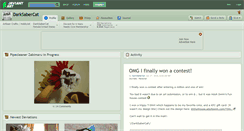Desktop Screenshot of darksabercat.deviantart.com