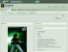 Tablet Screenshot of nickobloody.deviantart.com