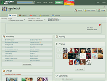 Tablet Screenshot of hapshetsut.deviantart.com