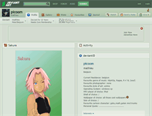 Tablet Screenshot of picoom.deviantart.com