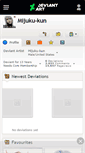 Mobile Screenshot of mijuku-kun.deviantart.com