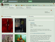 Tablet Screenshot of calievee.deviantart.com
