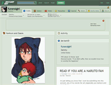 Tablet Screenshot of funeralgirl.deviantart.com