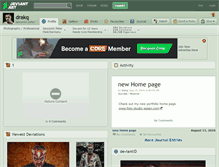 Tablet Screenshot of drakq.deviantart.com