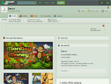 Tablet Screenshot of devvv.deviantart.com