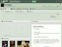 Tablet Screenshot of evil-vampy.deviantart.com