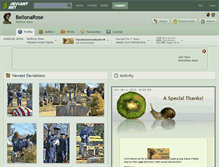 Tablet Screenshot of bellonarose.deviantart.com