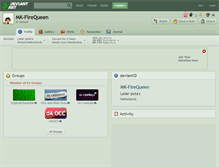 Tablet Screenshot of mk-firequeen.deviantart.com