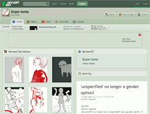 Tablet Screenshot of linzer-torte.deviantart.com