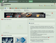 Tablet Screenshot of chatombre.deviantart.com