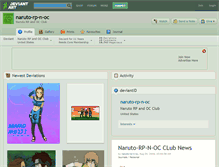 Tablet Screenshot of naruto-rp-n-oc.deviantart.com