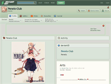 Tablet Screenshot of penelo-club.deviantart.com