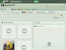 Tablet Screenshot of discipleneil777.deviantart.com