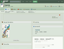Tablet Screenshot of maendy.deviantart.com