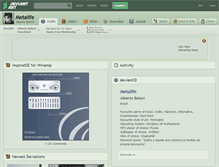 Tablet Screenshot of metalife.deviantart.com
