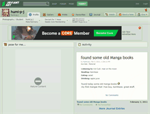Tablet Screenshot of humi-p-j.deviantart.com