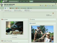 Tablet Screenshot of eat-my-socks-jerk.deviantart.com