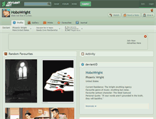 Tablet Screenshot of hobowright.deviantart.com