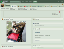 Tablet Screenshot of bluance.deviantart.com