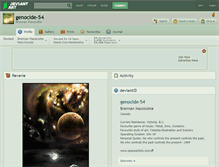 Tablet Screenshot of genocide-54.deviantart.com