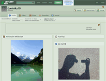 Tablet Screenshot of dominikx10.deviantart.com