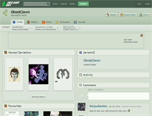 Tablet Screenshot of ghostclown.deviantart.com