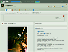 Tablet Screenshot of openended.deviantart.com