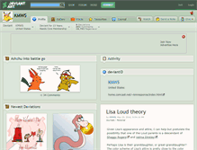 Tablet Screenshot of kmws.deviantart.com