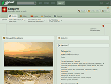 Tablet Screenshot of celegorm.deviantart.com