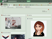 Tablet Screenshot of kiarku.deviantart.com