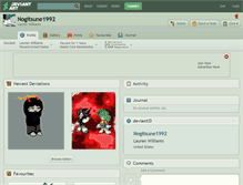 Tablet Screenshot of nogitsune1992.deviantart.com