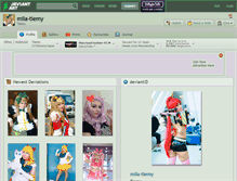 Tablet Screenshot of mila-tiemy.deviantart.com