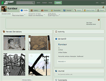 Tablet Screenshot of kurotaur.deviantart.com