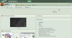 Desktop Screenshot of komadori.deviantart.com