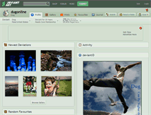 Tablet Screenshot of dugonline.deviantart.com