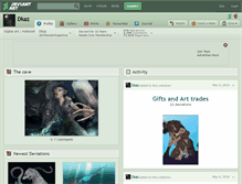 Tablet Screenshot of dkaz.deviantart.com