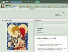 Tablet Screenshot of melmelly.deviantart.com
