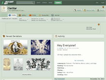 Tablet Screenshot of cianstar.deviantart.com