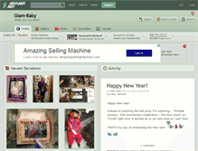 Tablet Screenshot of glam-baby.deviantart.com